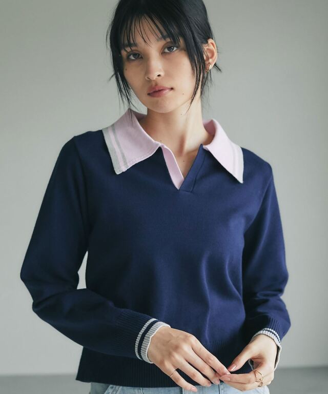 マルチカラーポロニット