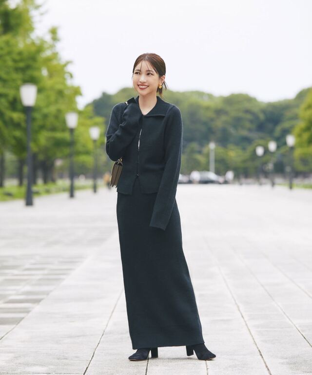 マシェリコラボ】フロントスキッパーニット