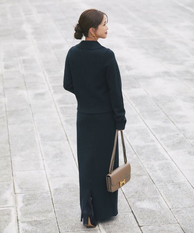 マシェリコラボ】フロントスキッパーニット