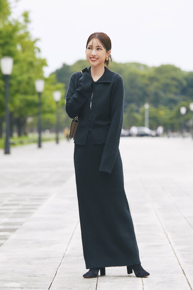 ビジュー付きスウェットチュニック