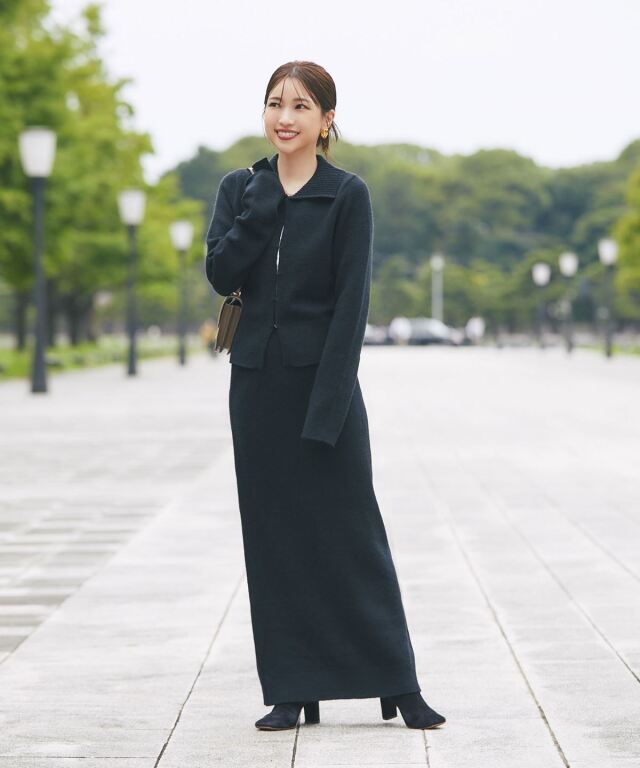 FABIANA FILIPPI】リブニットタイトスカート スカート リブニット