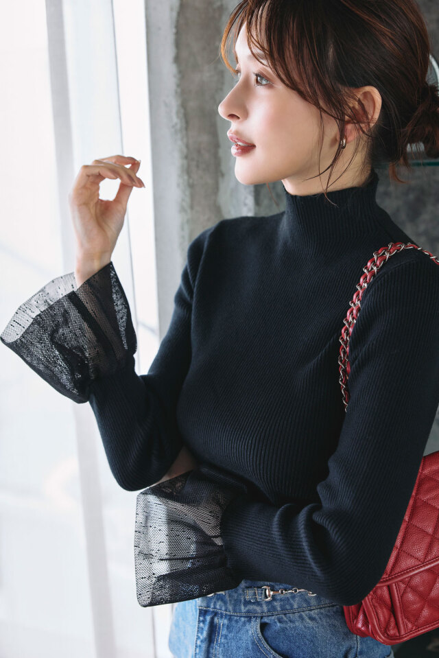 ケーブルニット