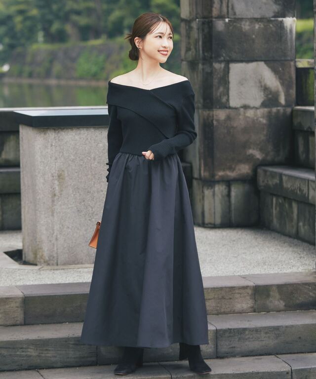 マシェリコラボ】ドッキングオフショルワンピース