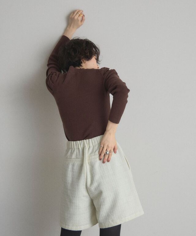 ツイードショートパンツ