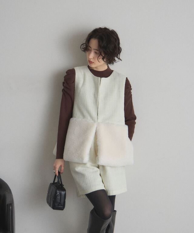 ツイードショートパンツ（10-201443とセットアップ可能）