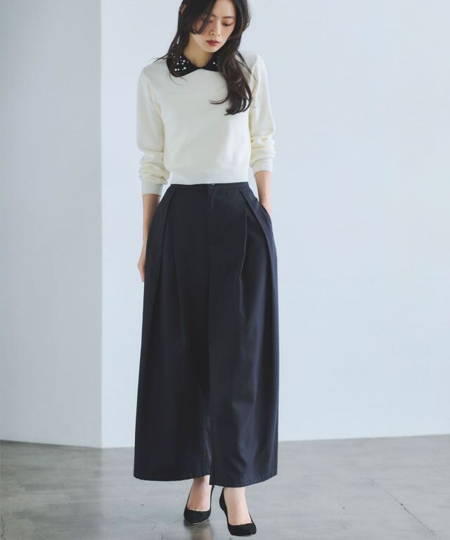 ビジューカラーニット