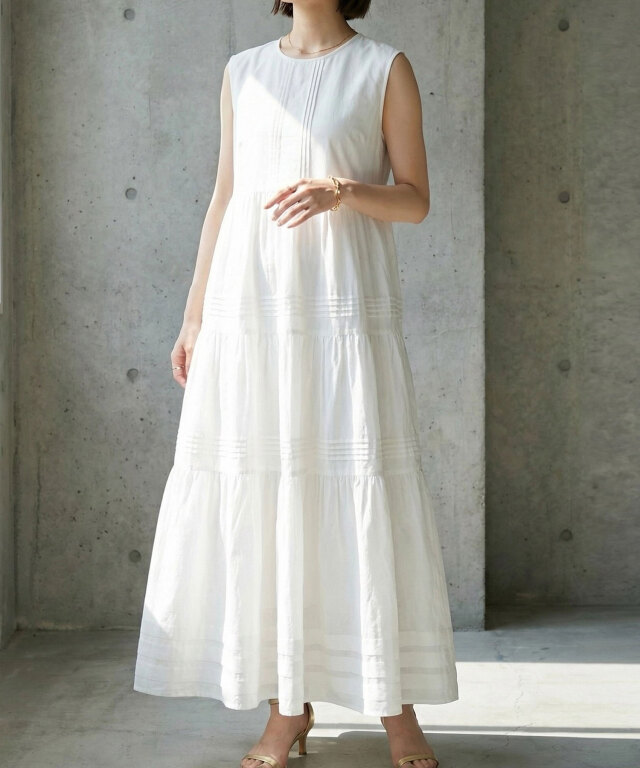 コットンノースリワンピース