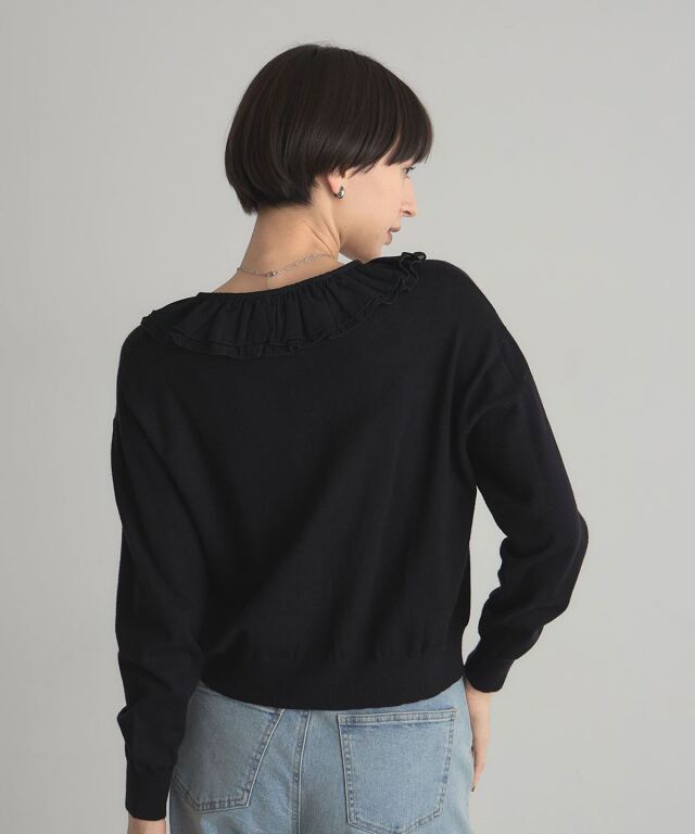 シフォンフリルカーディガン