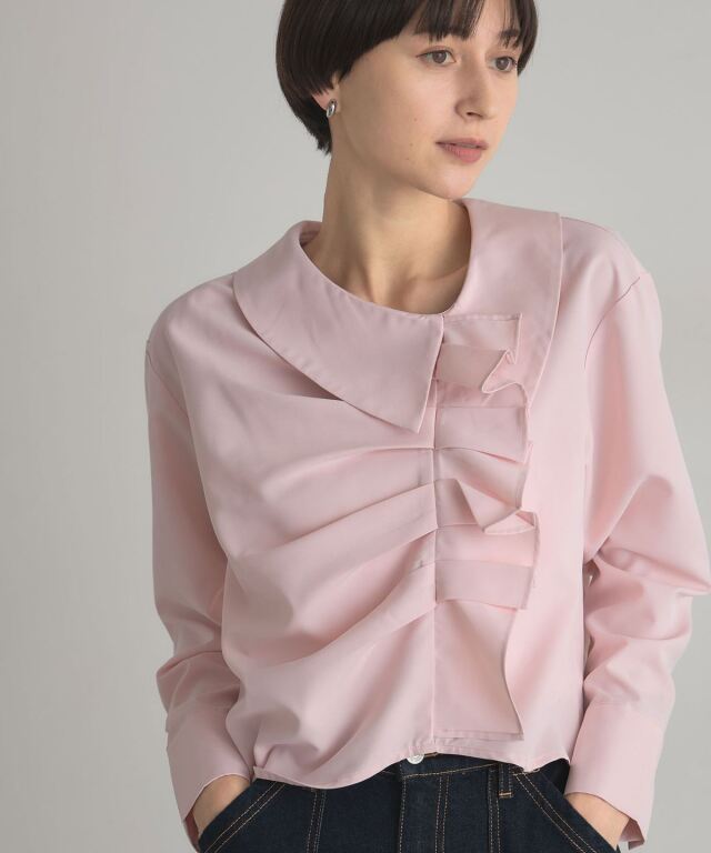 フリルタックブラウス
