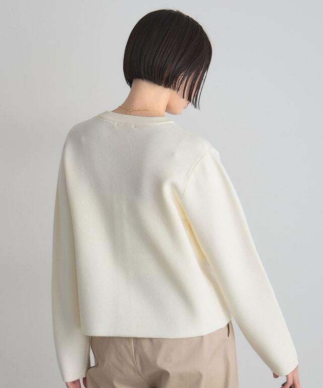 パソコン2個 美香さん着用】ゴールドボタンニットジャケット