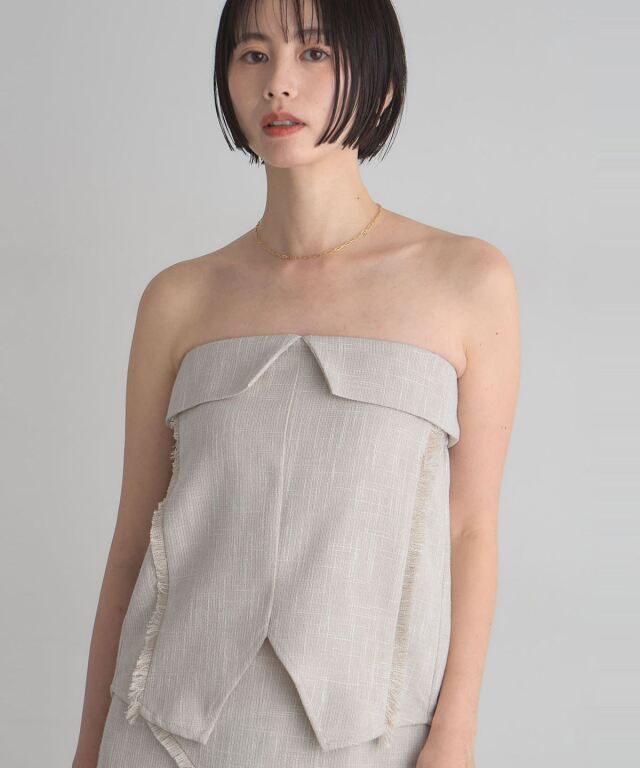 美香さん着用】ツイードビスチェ （セットアップ対応可）