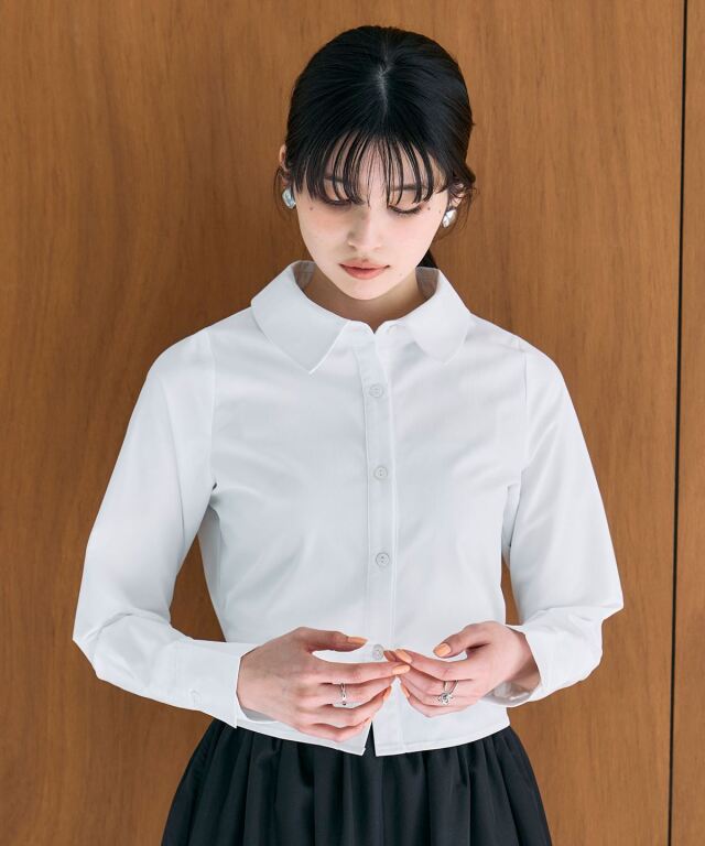 バックリボンブラウス