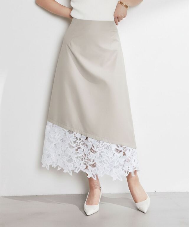 レースヘムスカート