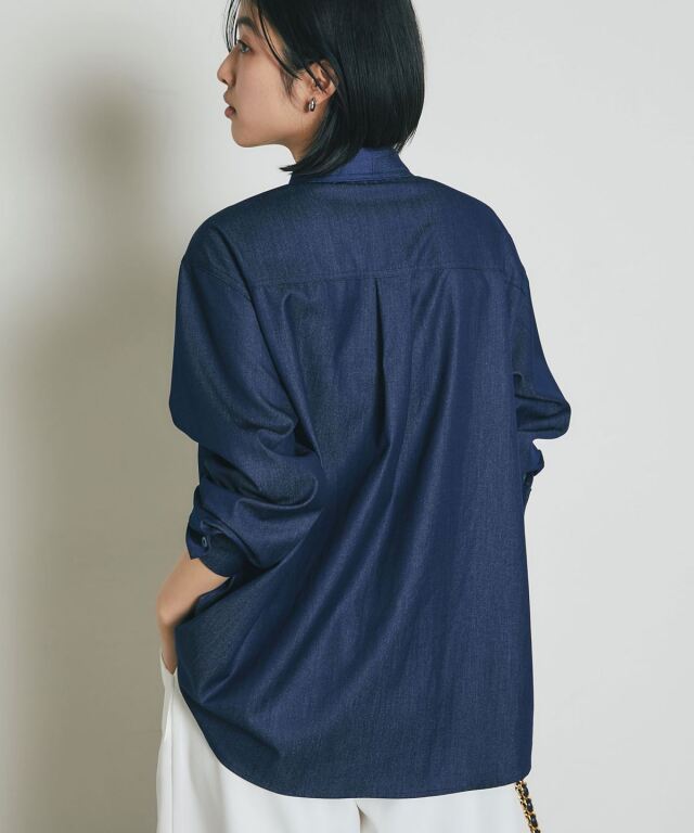 ビックリボンデニムシャツ