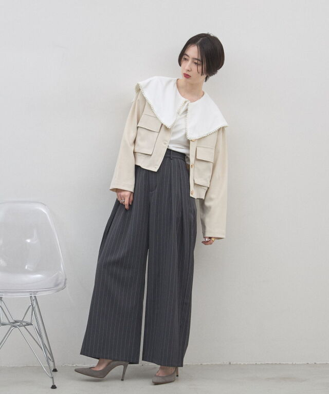 からっとさん3点セット オフィシャルサイト限定】パールカラーブラウス