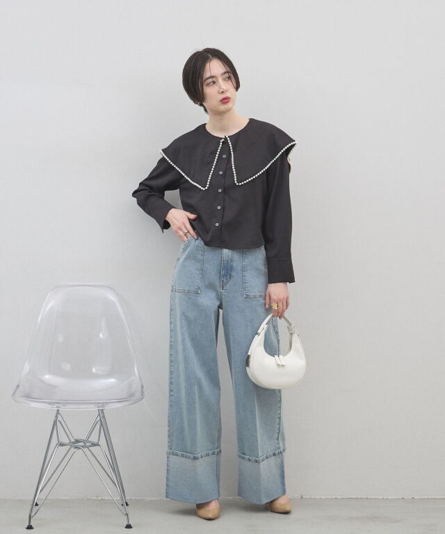 オフィシャルサイト限定】パールカラーブラウス