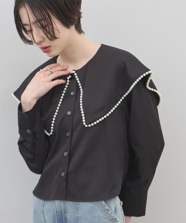 オフィシャルサイト限定】パールカラーブラウス