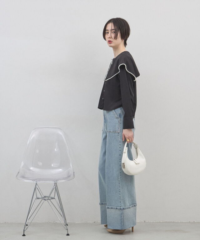 オフィシャルサイト限定】パールカラーブラウス