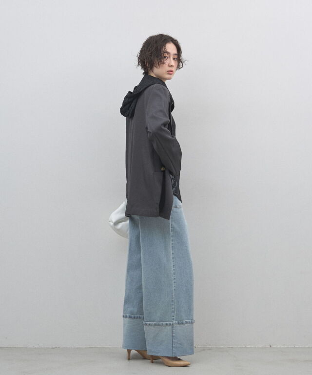 フラワーレースフーディージャケット