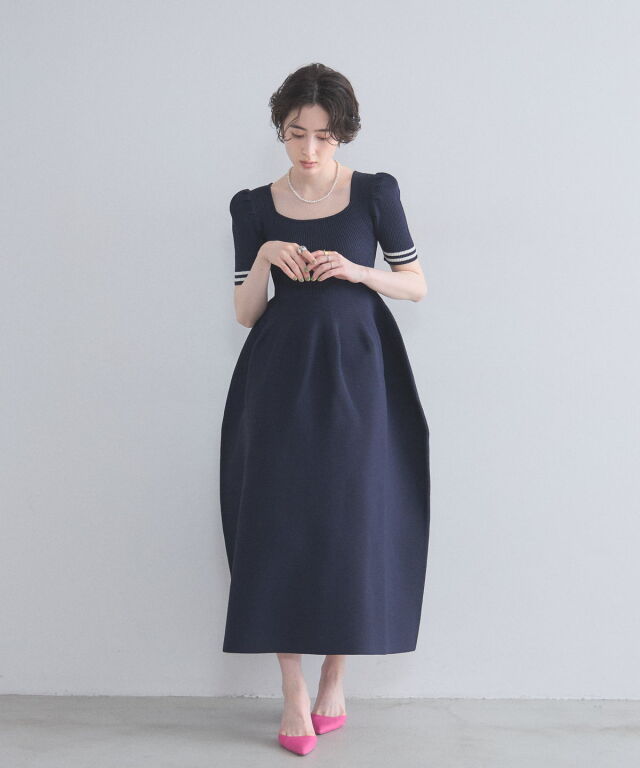 WORLD BAZAAR ネイティブ オルテガ ハンドニット ワンピース ITEMS URBANRESEARCH（アイテムズ アーバンリサーチ） ワンピース