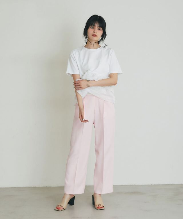 イージー美脚ストレートパンツ