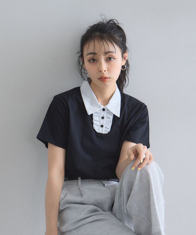 フリルポロTシャツ