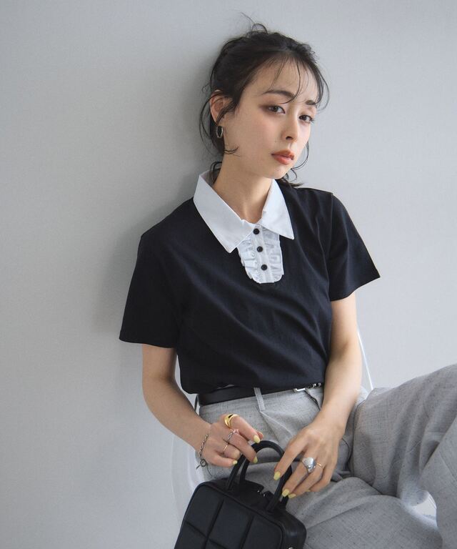 フリルポロTシャツ