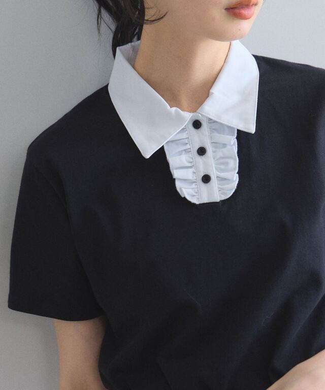 フリルポロTシャツ
