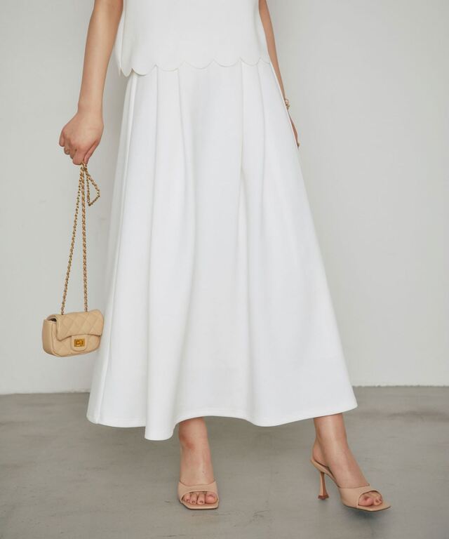 ストレッチポンチスカート	【セットアップ対応】