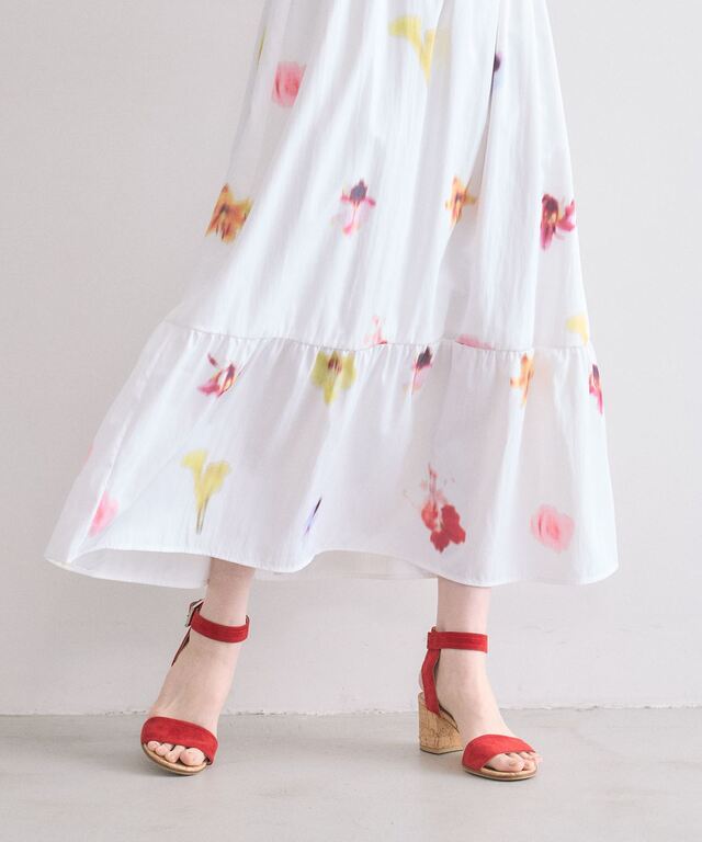 美香さん着用】ブラードフラワーカシュクールワンピース