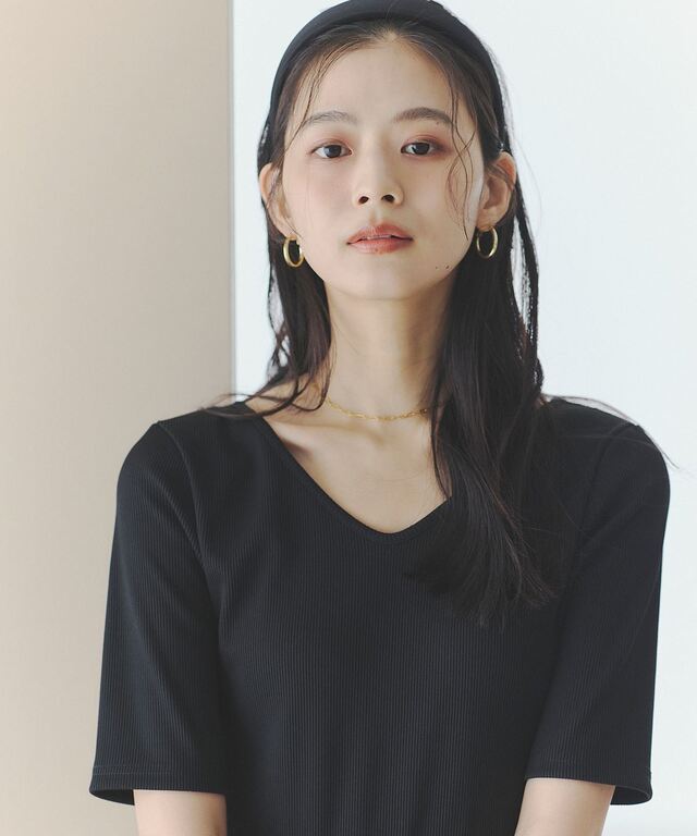 リブカット×ドットドッキングワンピース