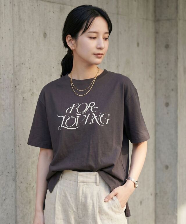 接触冷感・汗染み防止・UVカット】ロゴTシャツ