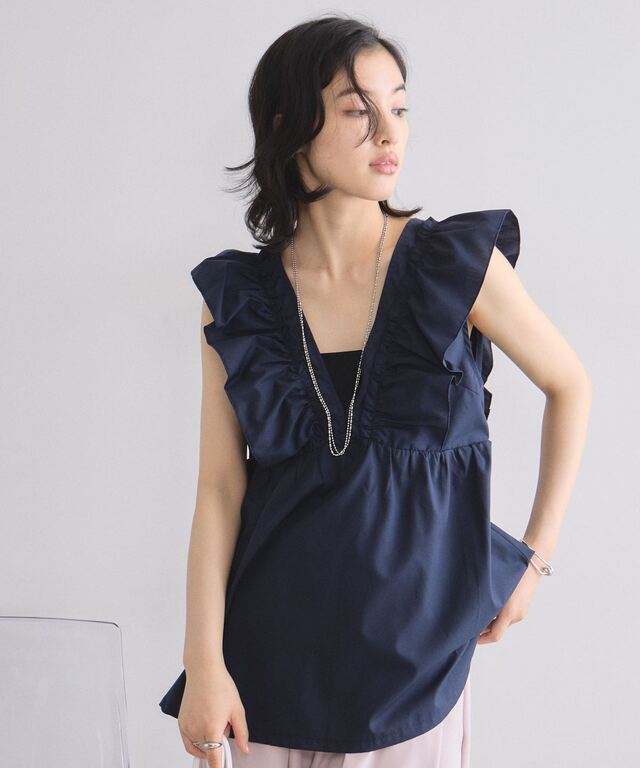 林田岬優さん着用】フリルチュニック