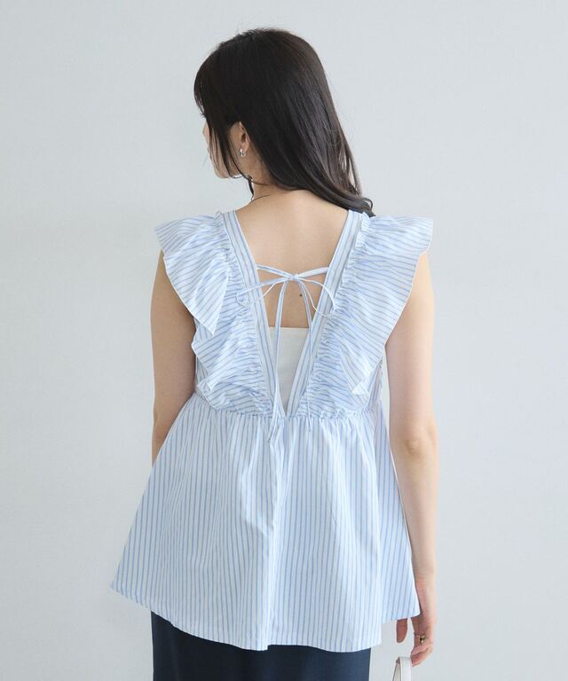 林田岬優さん着用】フリルチュニック