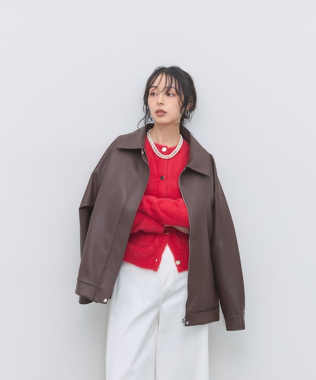 フェイクレザージャケット