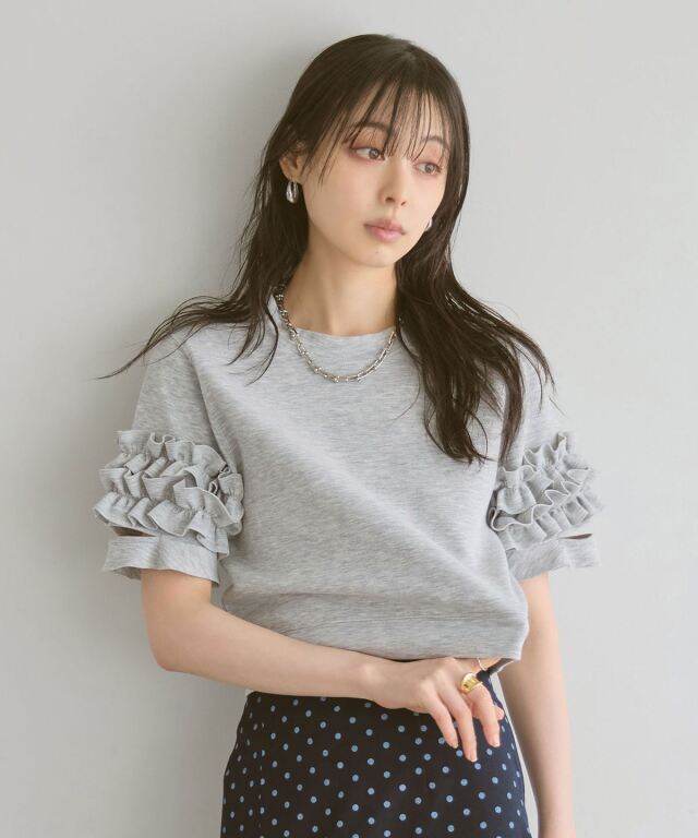 フリルスリーブトップス ⚘ オーダーページ ダブルフリルスリーブトップス