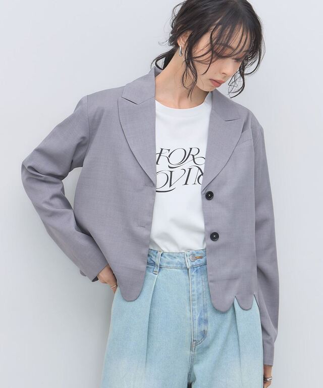スカラップショートジャケット