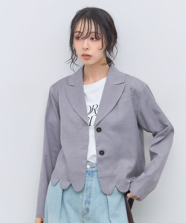 スカラップショートジャケット