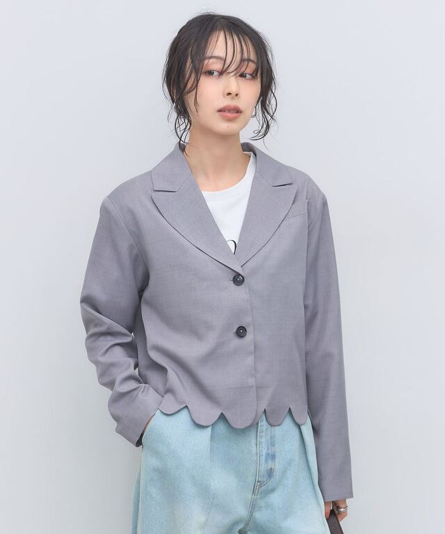 スカラップショートジャケット