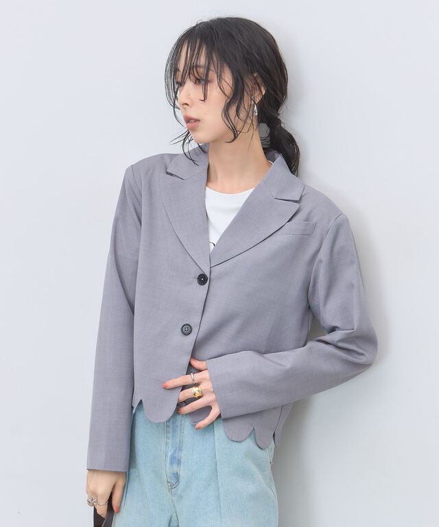 スカラップショートジャケット