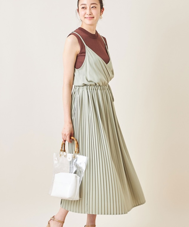 キャミプリーツワンピース キャミプリーツワンピース