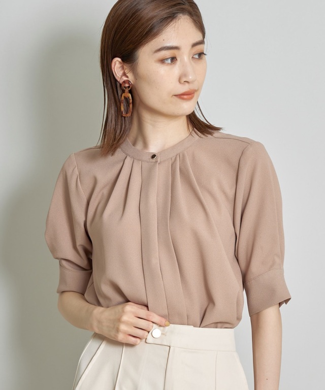 2wayフロントタックブラウス