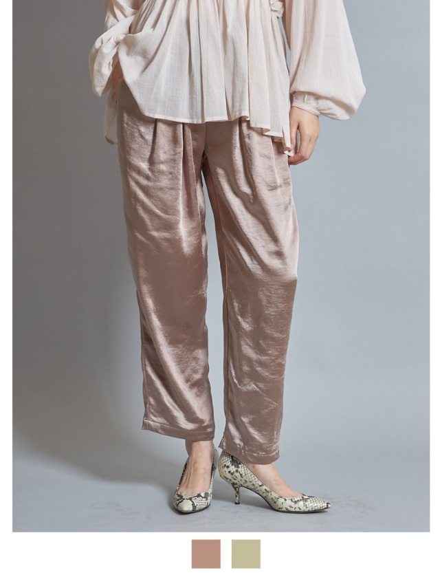 ヴィンテージサテン リラックスパンツ