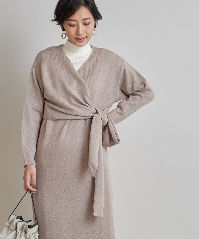 ラップニットワンピース 一部店舗のみ入荷