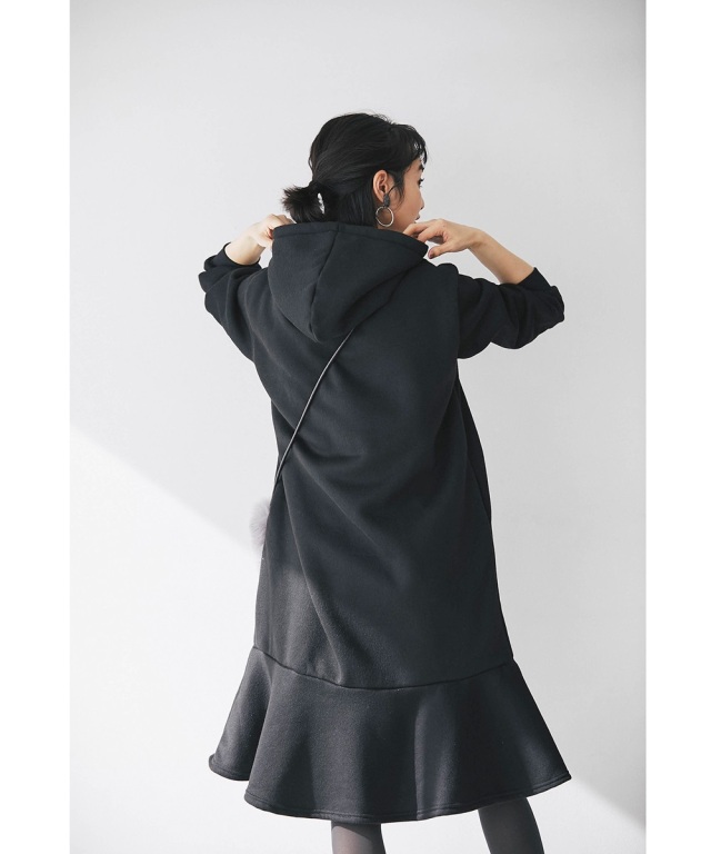 ロングパーカーワンピース