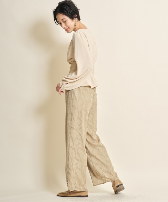 ペイズリージャガードフレアパンツ《一部店舗のみ入荷》 