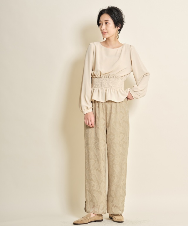 ペイズリージャガードフレアパンツ《一部店舗のみ入荷》 