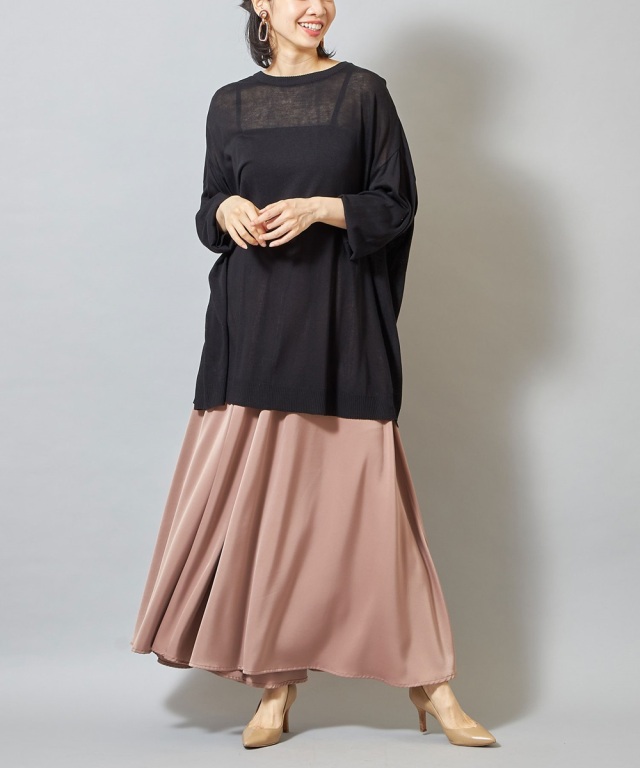美品 EVERYDAY I LIKE.シアーリネンプルオーバー　　ブラック EVERYDAY I LIKE. 【値下げ】EVERYDAY LIKE． リネンシアープル