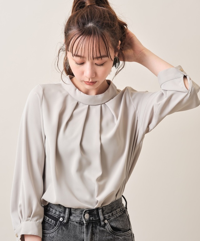 6月3日午前0:00再販！プチハイネックブラウス※WEBstore限定再販売