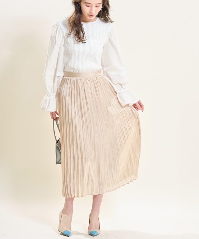 週末限定直輸入♪ yori シャイニープリーツスカート